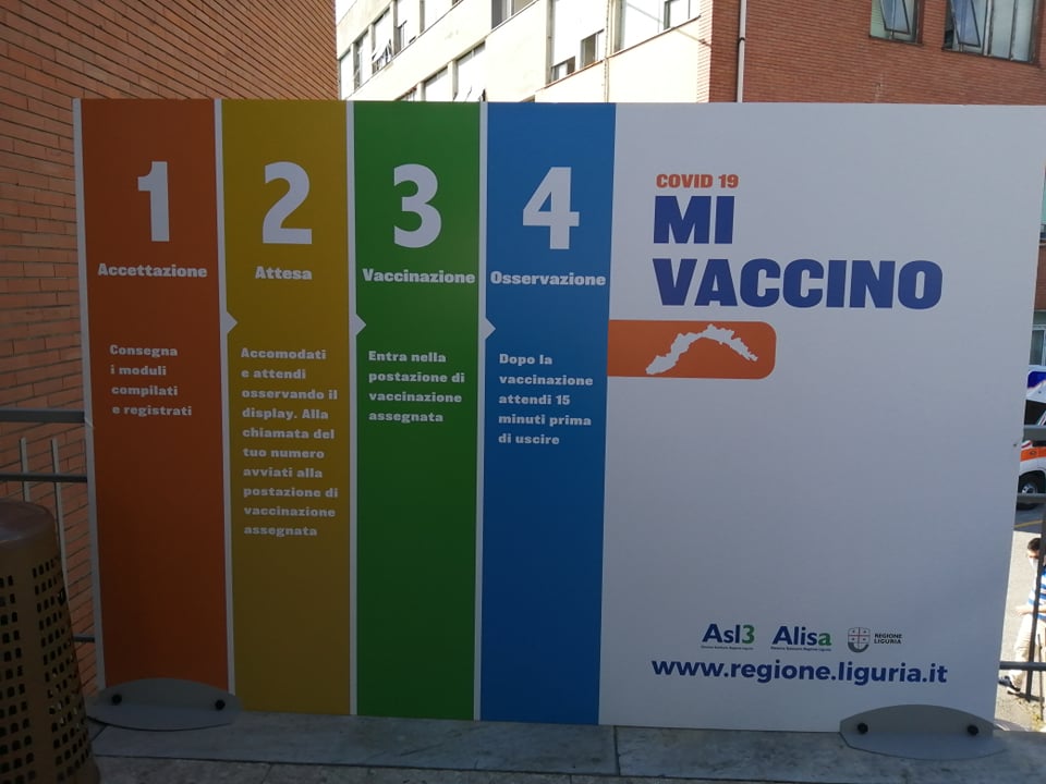 genova inaugurato il nuovo hub vaccinale alla sala chiamata del porto eco di savona